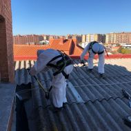 Retirada de amianto en edifico de Madrid